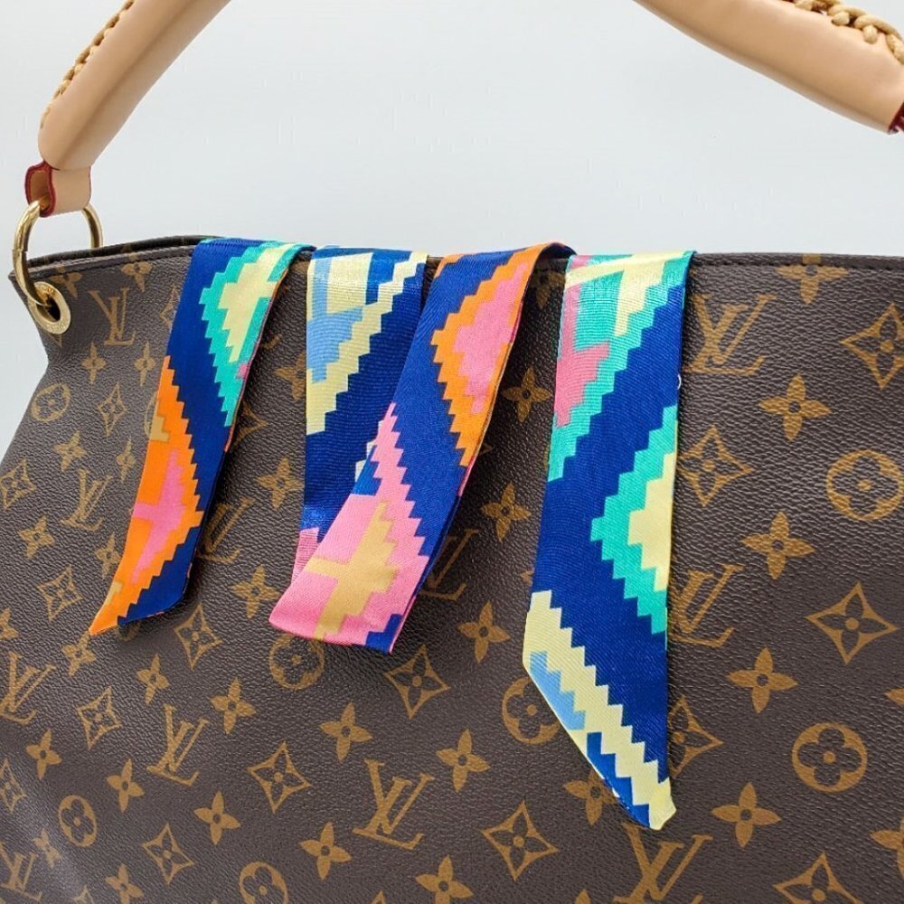 Skinny Scarf | Hand Bag, Neck Scarf (2 pieces) - Color Set #7 / Brand NEW - Picture 3 of 13